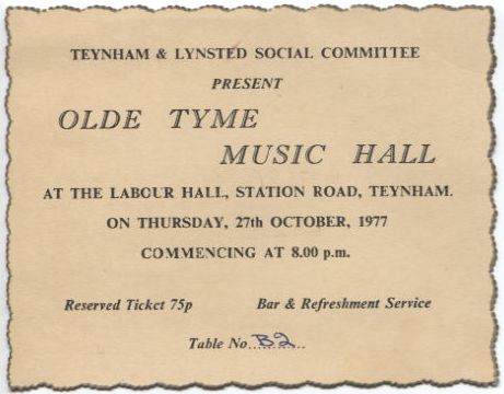 music hall ticket