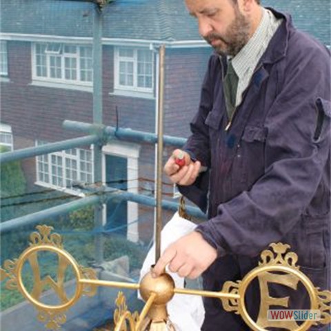 15 Re-assembling the repaired weather vane - 2